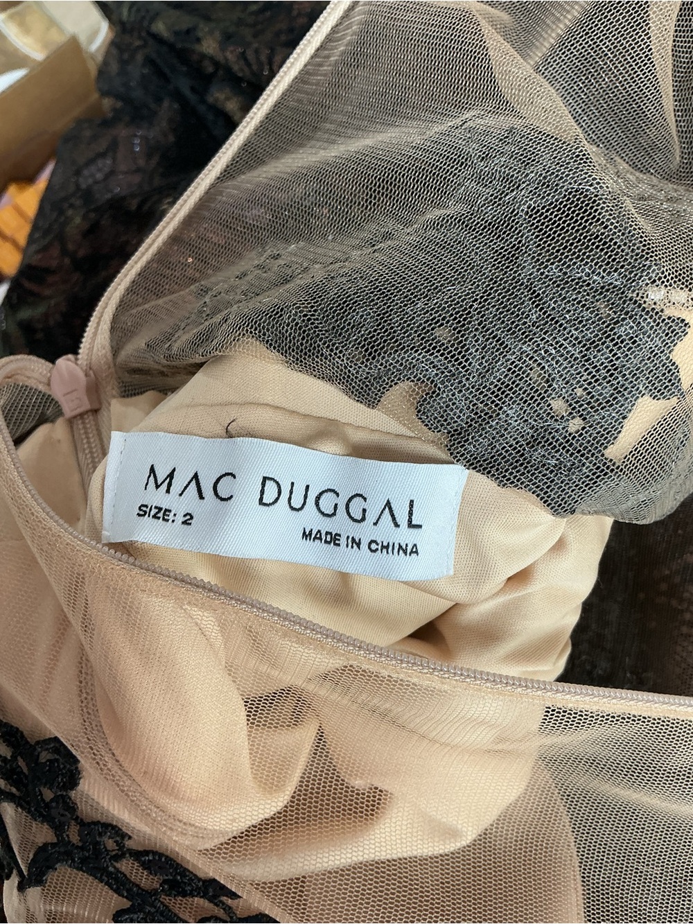 Mac Duggal Black and Deep Purple Lace Mermaid Gown 1172 - Picture 15 of 15